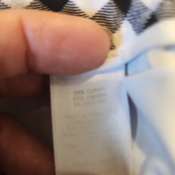 Talbots Black and White Checkered Cropped Pants - Picture 12 of 13